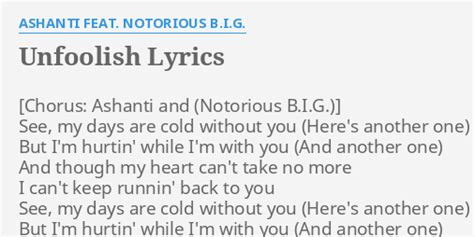 ashanti unfoolish lyrics